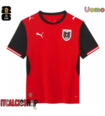 Austria Prima Maglia Mondiali 2026 Manica Corta